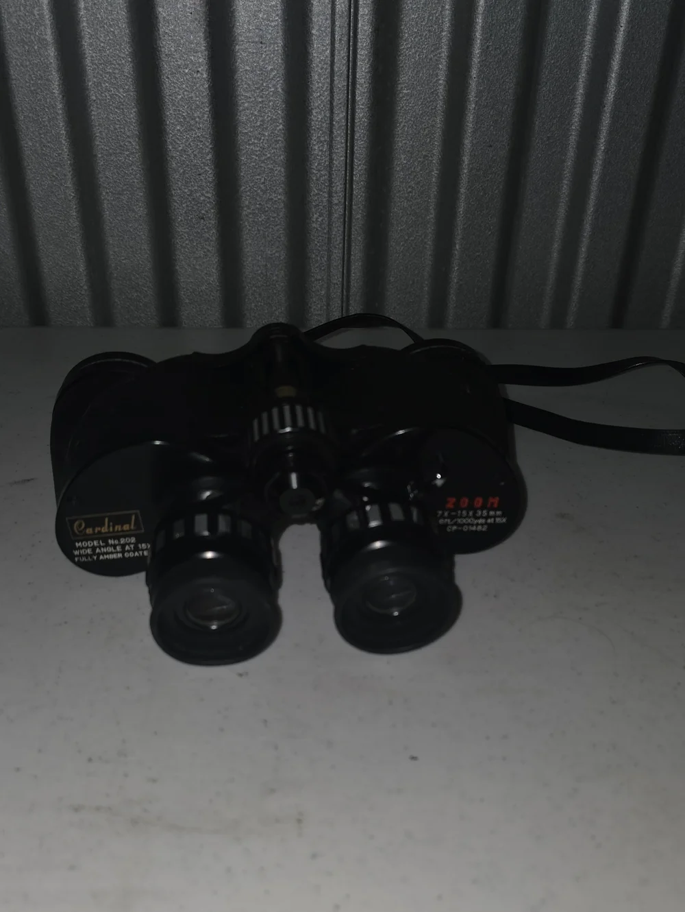 Vintage Cardinal Black Binoculars - 7x35 Zoom